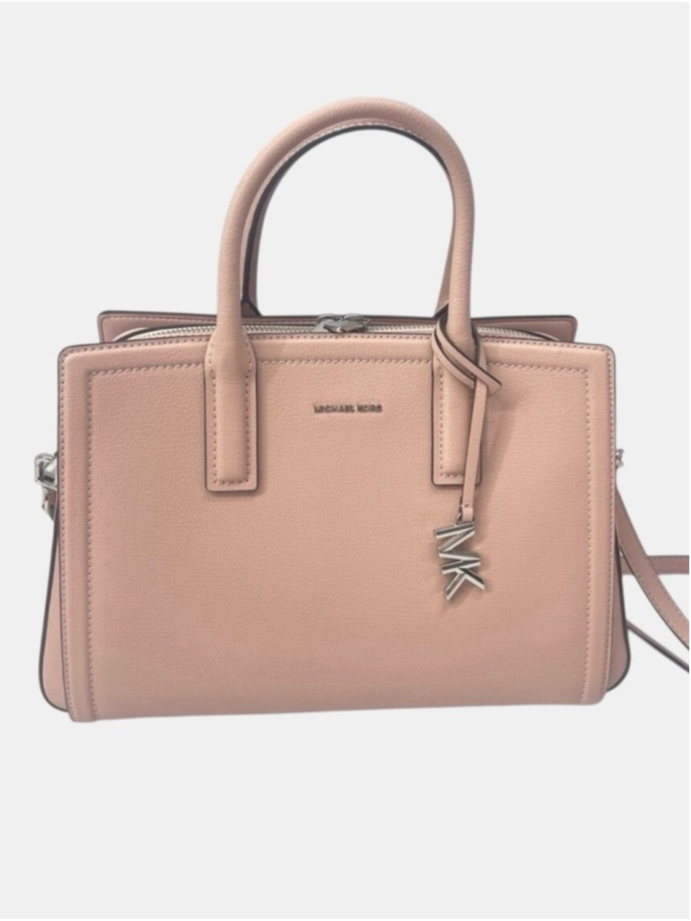 Michael Kors Laila Medium Leather Satchel & Matching Wallet Smoky Rose Pink - Picture 4 of 10